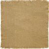 40" Rustic Primitive Country Kitchen Table Topper Natural Burlap Tablecloth