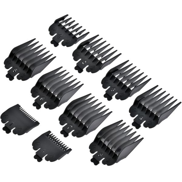 YOPEUC 10PCS Hair Clipper Combs Guides Hair Clipper Guards, Limit Comb Hair Cutting Guide Replace Comb Compatible to Many Wahl Clippers (1.5mm,3mm,4.5mm,6mm,10mm,13mm,16mm,19mm,22mm,25mm)