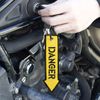 2X Rescue&Danger Keychain Key Ring for Motorcycle Backpack Tag Lock Embroidered