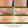 Lupure Deep Exfoliating Mitts Body Scrub for Soft Skin - Exfoliating Glove & Skin Cleanser Lift Away Dead Skin, Great for Spray Tan Removal or Keratosis Pilaris