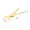Sonew Adjustable Eyebrow Ruler, Stainless Steel Eyebrow Positioning Makeup Measuring Tool (Gold)