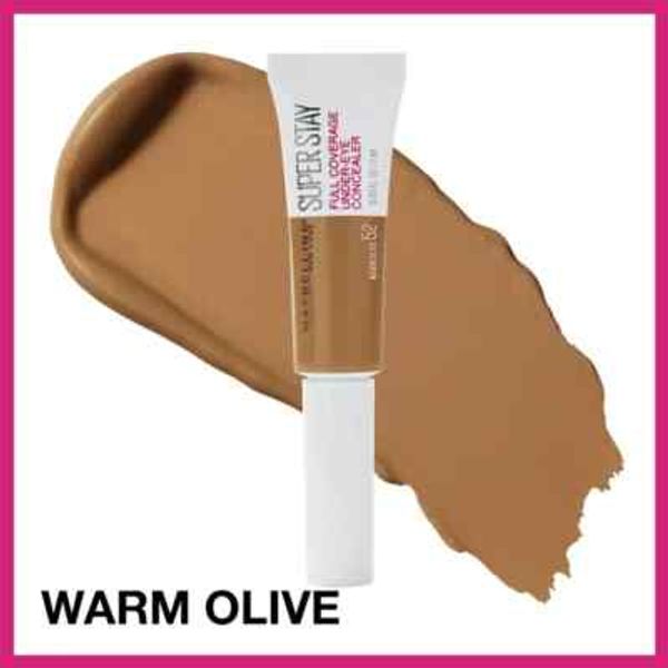 (2 PACK) Maybelline Super Stay Full Coverage 24Hr Under Eye Concealer WARM OLIVE