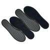 Happystep Cotton Terry Cloth Insoles, Barefoot Shoe Inserts, Sweat Absorption, Odor Control, Moisture-Wicking, Washable and Reusable, Zero Drop Shoe Insoles, 2 Pairs of Black (Women Size 8)