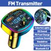 Bluetooth5.0 FM Transmitter Car Adapter PD18W+2 USB Charger Adapter LED & U Disk