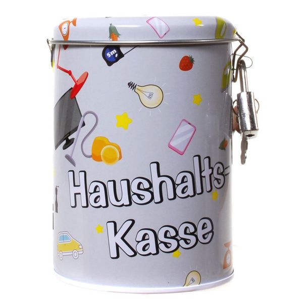 Funny Money Box, Money Box, Household Fund Made of Metal with Lock