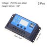 uxcell 20A PWM Solar Charging Controller, 12V/24V Automatic Solar Battery Panel Controller, Automatic Parameter Charger, Regulator, LCD Display, Dual U S, B Ports, 2 Pack