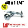 INTERCORP M85Z #8 x 1-1/4 Self Drilling Modified Truss Head K-Lath Screw (5,000)