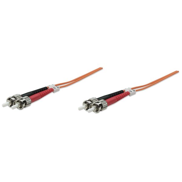 Intellinet KB001358 Intellinet ST/ST 62.5/125 µm Fiber Optic Patch Cable with Multimode OM1. 1 Meter Length, 1 Meter Length