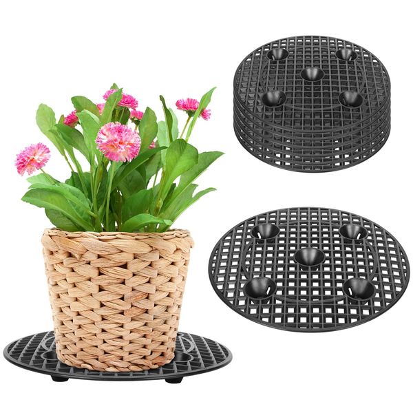 8 Pcs 12 Inch Big Potted Plant Stands Patio Deck Floor Protector for Garden