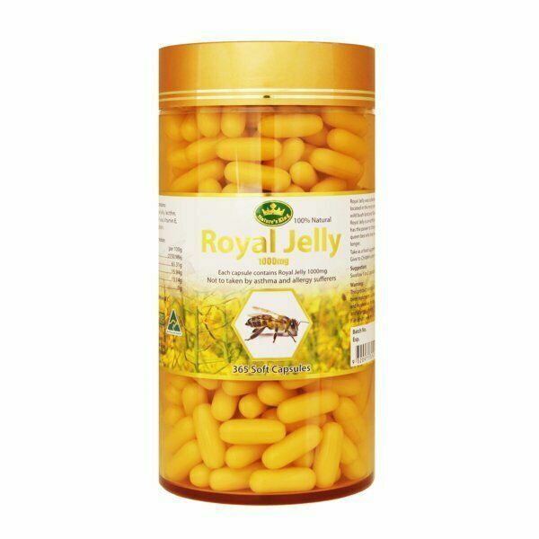 Nature s King Royal jelly 1000mg. Total Health Improvement King 365 Soft Capsule