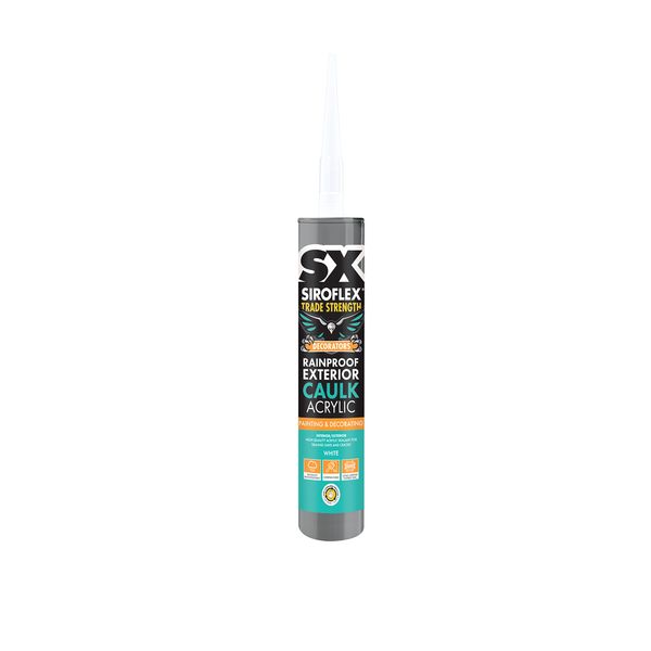 Siroflex SX Decorators Rain Proof Acrylic Caulk A One Component, Acrylic Sealant Which is Rain Resistant Immediately After Application Size - 310ml, Colour - White