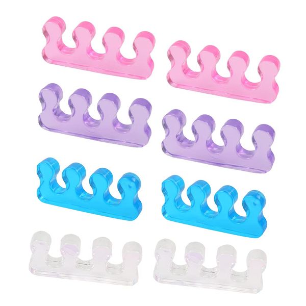 8 Pcs Soft Toe Stretcher Gel Toe Separator Foot Toe Spacer for Relaxing Toes, Bunion Relief, Hammer Toe and More