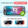 Tixlux Dockable Protective Case for Nintendo Switch 2 (2025), Transparent PC Cover, Joy Controller Shells& 6 Thumb Grips, Shockproof Full Protection – Compatible with Switch Dock