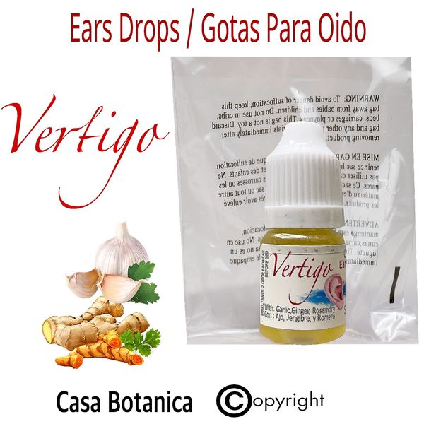 EAR DROPS VERTIGO 100% gotas de oído