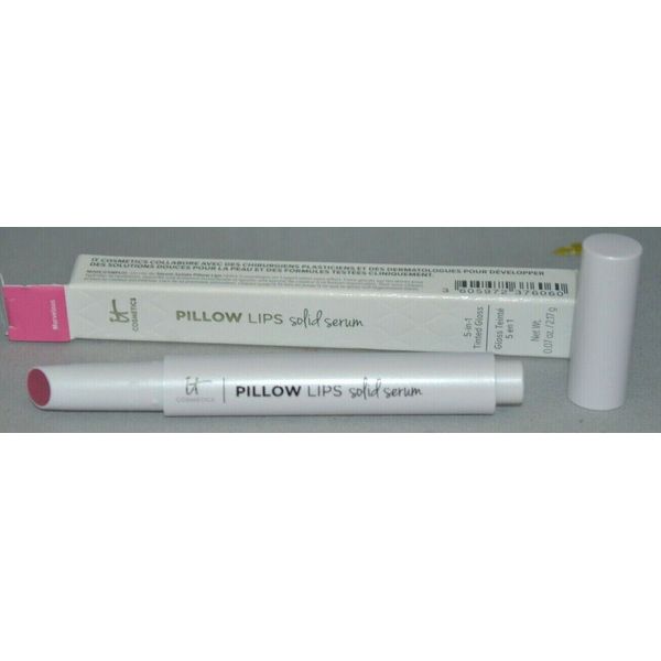 IT Cosmetics Pillow Lips Solid Serum 5in1 Tinted Gloss Marvelous .07oz New Boxed