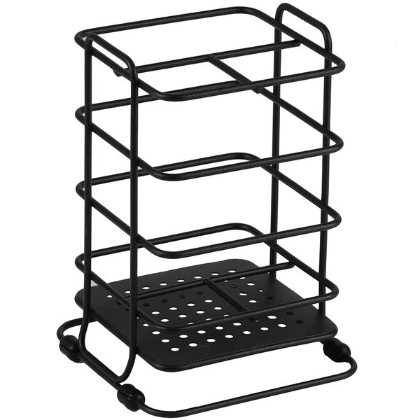 Pearl Metal BLKP Black AZ-5101 Stand for Ladles, Stir Fry Chopsticks, Kitchen Tool Stand, Basket Storage, Limited Edition