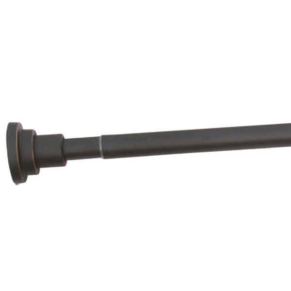 Design House 560920 Classic Adjustable 42 to 72-inch Shower Rod for Bathroom Oil Rubbed Bronze