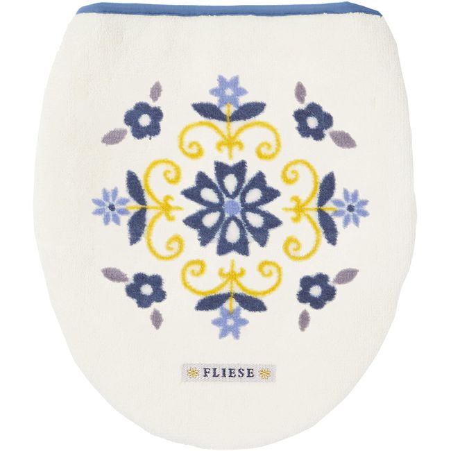 OKA Frieze Toilet Lid Cover, Dorenimo Type, Navy Blue