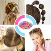 Hanyousheng 200Pcs Hair Ties, Multicolor Elastic Hair Bands, Girls Hair Bands, Ponytail Holders, Hair Ties Elastic Hair Bands Ponytail Holders for Girls Women with 15Pcs Mini Hair Clips(Multicolor)