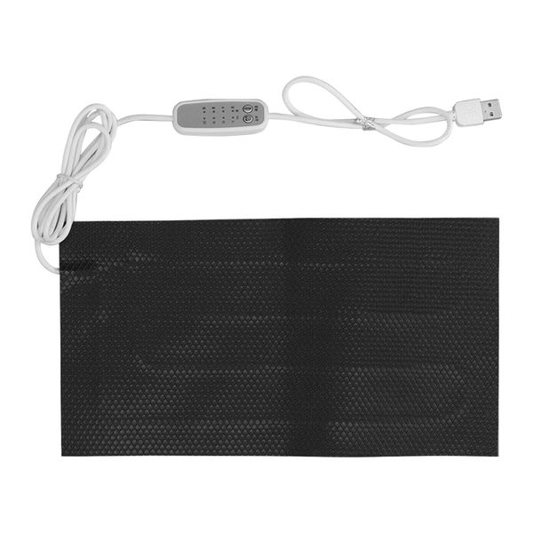 Heating Pad, Electric Heating Sheet, USB Electric Cloth Heating Pad, Temperature Adjustment Heating Pad 4 Gear USB Power Waterproof Electric Cloth Heater DC5V (15x30cm)