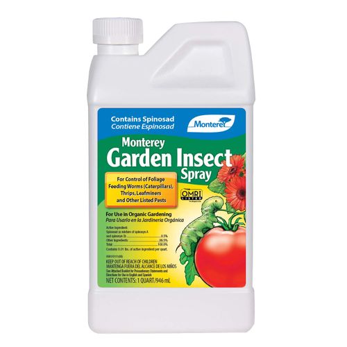 Monterey LG6135 Garden Insect Spray, Insecticide & Pesticide with Spinosad Concentrate, 32 oz