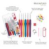 Milward Crochet Accessories, Assorted, 2 x 10 x 19.5cm