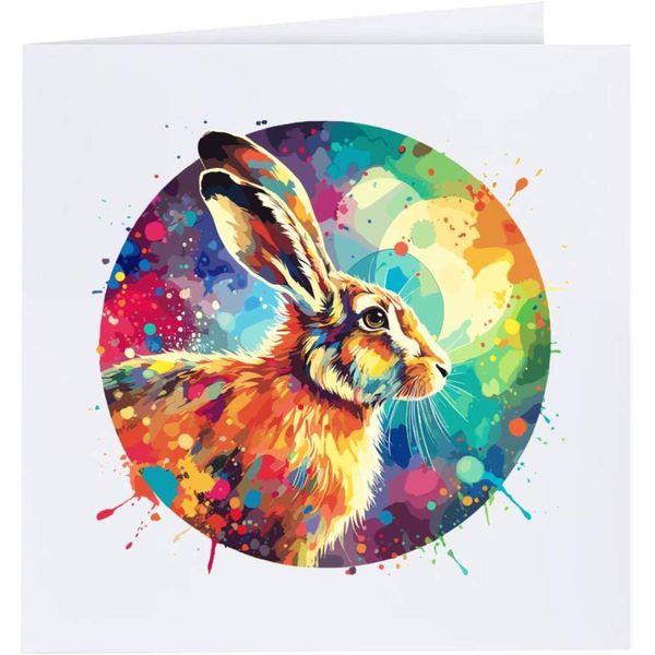 'Hare in Sunlight' Blank Greeting Card (GC00064907)