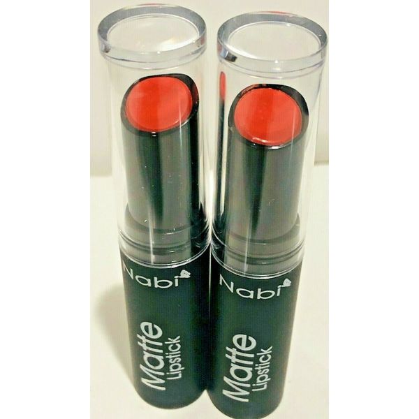 NABI Matte Lipstick MLS11 ORANGE  2 PACK