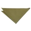 DQT Plain Twill Wedding Pocket Square Handkerchief - Olive Green