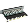 InLine 76213S Patchfeld Cat.6 12-fach, 10", 1HE, schwarz, RAL9005