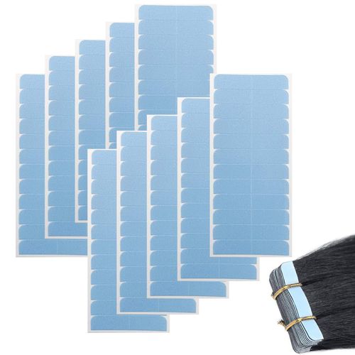 DEVENTORZ Hair Extension Tape, Set of 120, Wig Adhesive Tape, Strong Adhesive Double Sided Tape for Wigs, Hair Super Tape, Strong Adhesive, Curved Design, Hidden, Clear, Hair Extension, Beauty Tool