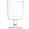 Regalzone Pack x 40 Disposable Plastic Wine Glasses 220ml - Crystal Polystyrene Capacity Marked