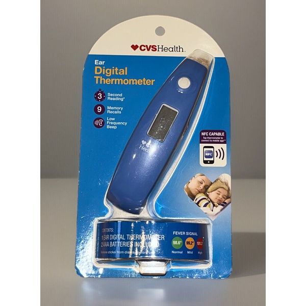 NEW CVS Health Ear Digital Thermometer 3 Second Reading Fever Signal NFC Capable