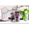 Sorbus 360° Makeup Organizer, Rotating Adjustable Carousel Storage (Pink)