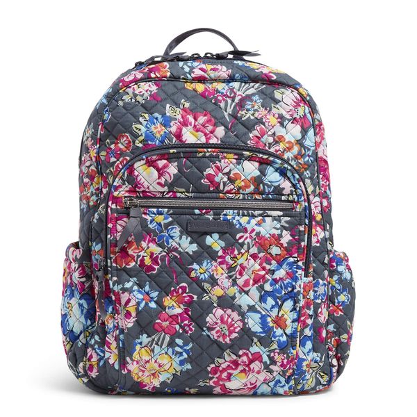 Vera Bradley Women's Cotton Campus Backpack Pretty Posies