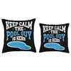 Pool Cleaner Keep Calm The Pool Guy Is Here Pool Technician Throw Pillow