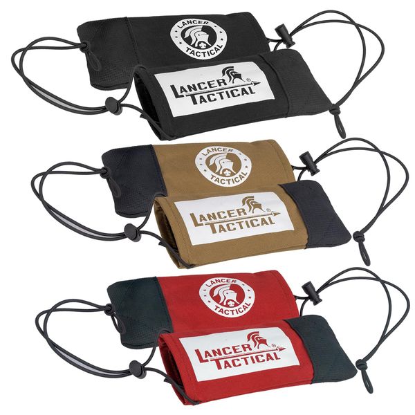 Lancer Tactical Airsoft Barrel Cover Paintball Barrel Cover w/Bungee Cord for Airsoft Guns and Paintball Markers-6 Pack-Multi Color