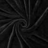Exclusivo Mezcla Extra Large Fleece Throw Blanket for Couch, Sofa, 300GSM Super Soft and Warm Blankets, Black Throw All Season Use, Cozy, Plush, Lightweight, 50x70 Inches