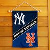 House Divided Yankees and Mets Double Sided Garden Flag