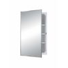 Jensen 468BC Basic Styleline Recessed Steel Medicine Cabinet, White