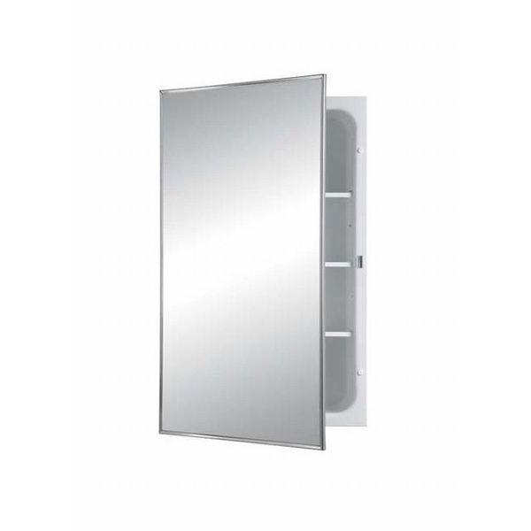 Jensen 468BC Basic Styleline Recessed Steel Medicine Cabinet, White