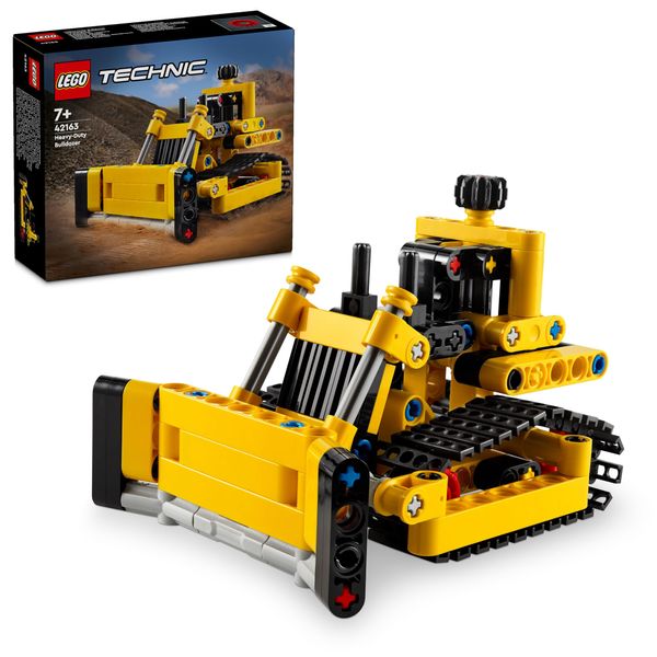 Lego Technic The Bulldozer Construction Toy for Children, Excavator Vehicle, Gift for Boys and Girls from 7 Years, Imaginative Game 42163