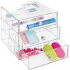 Idesign Plastic Divided 3-Drawer Vanity & Countertop Organizer – 7" X 6.5" X ...