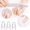 12PCS Professional Nail Files Double Sided Emery Board 100/180 Grit Washable Nail Files, Fingernail Buffering Files Manicure Tools Nail Styling Tools Pet Grooming Tools