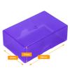 WestonBoxes, Hobby Boxes, Small Plastic Storage Boxes for Arts & Crafts Supplies (Purple, 5-Pack)