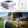 FVTLED Solar Post Lights Outdoor, Flexfit Solar Powered LED Fence Deck Post Cap Light for 3.5x3.5 4x4 5x5 6x6 Wooden Posts, Waterproof White Lighting Patio Garden Decoration (White, 1 Pack)