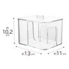 Astro 711-63 Cotton Case, Approx. W 5.1 x D 4.3 x H 4.0 inches (13 x 11 x 10.2 cm), Cotton Swab Case, Accessory Holder, Cosmetic Case
