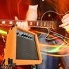 EMB 250W Guitar Amplifier Speaker Powerful Cabinet - SD USB AUX BLUETOOTH Yellow