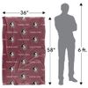 Florida State University Seminoles Blanket, 36" x 58", Logo Pattern, Silky Touch Super Soft Throw