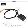Gebildet E459 Car DIY Paste Type Button Switch, OFF/ON DC Modification Without Punch, Ship Type (12V/200mA)